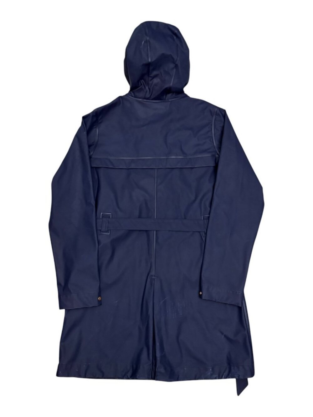 HELLY HANSEN Waterproof Rain Coat Blue Gorpcore Hood Jacket Womens Medium - Picture 6 of 8